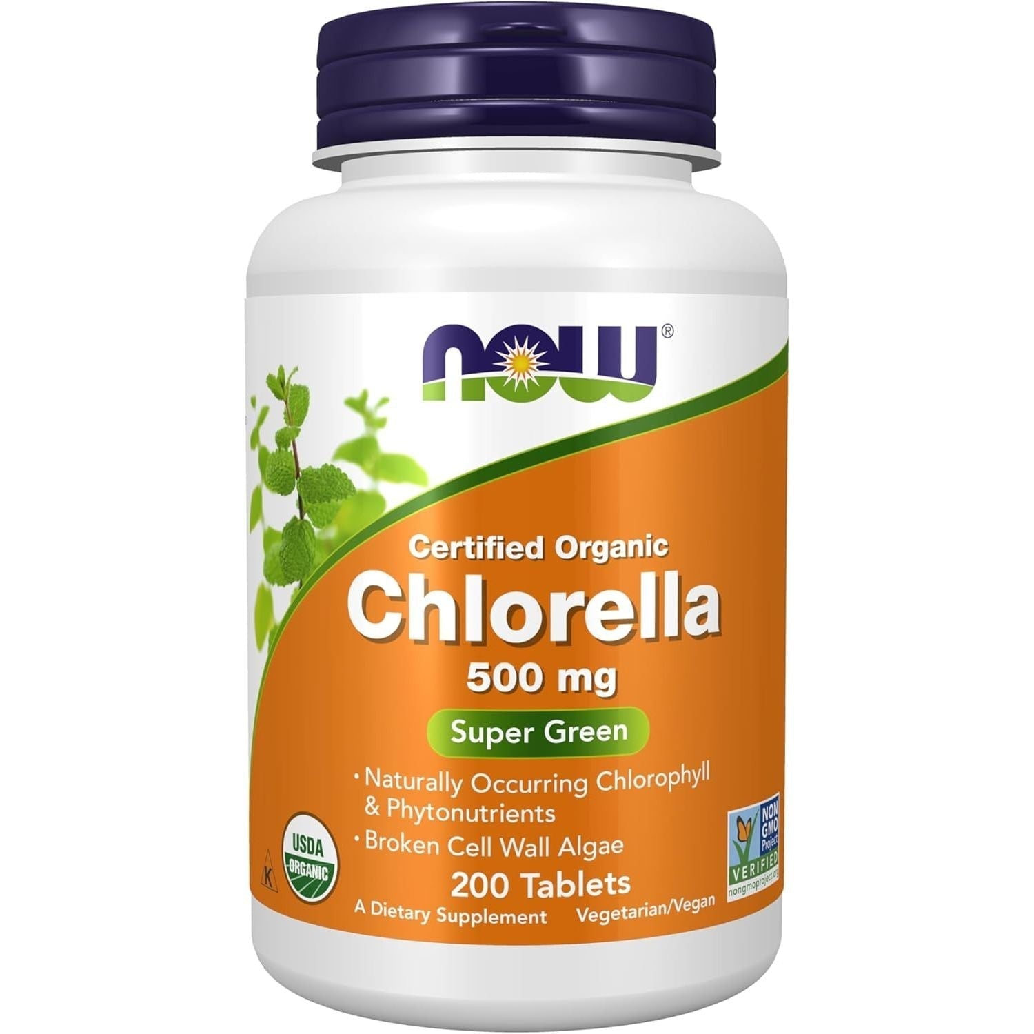 Buy now NOW Foods Supplements, Organic Chlorella 500 mg with naturally occurring Chlorophyll, Beta-Carotene, mixed Carotenoids, Vitamin C, Iron and Protein, 200 Tablets 200 Count (Pack of 1) at indiglob india