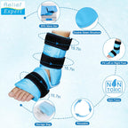 Buy now Relief Expert Ankle Ice Pack Wrap â€“ Reusable Cold Gel Pack for Foot and Heel, Dual-Sided Design with Soft Plush Lining, Flexible Cold Compress for Achilles and Ankle Support, Blue at indiglob india