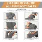 Buy now UNCN Wide Microwave Heating pad with Washable Cover 9.5 x 16in Microwavable Hot Pad for Neck Shoulder, Cramps, Back Cordless Warm Compress Weighted Moist Heat Pack for Aches, Unscented at indiglob india