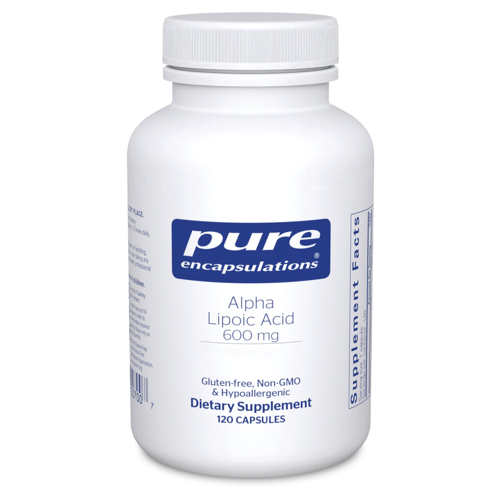Pure Encapsulations Alpha Lipoic Acid 600 mg, 60 Capsules | ALA Supplement for Liver Support, Antioxidants, Nerve Health, Cardiovascular Health and Carbohydrate Support*