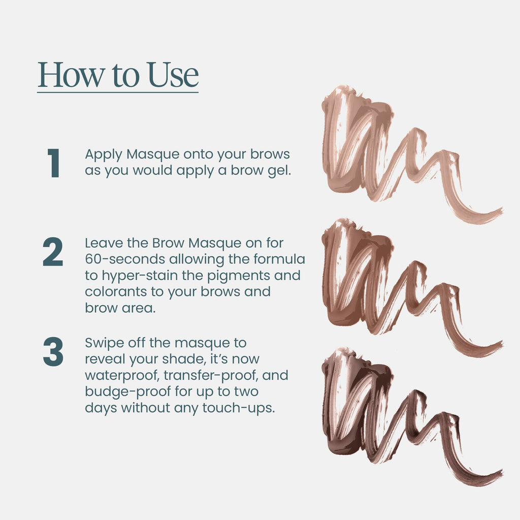 Wonderskin Eyebrow Stain - Long Lasting Brow Tint, Smudge & Transfer Proof | Transfer-proof brow stain delivers waterproof, smudge-proof color that lasts all day.