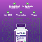 Natrol Melatonin 1 mg Fast Dissolve Tablets, Strawberry, 200 Count | Nighttime Sleep-Aid for Adults, 100% Drug-Free, Non-Habit Forming, For Occasional Sleeplessness, Supports Circadian Rhythm
