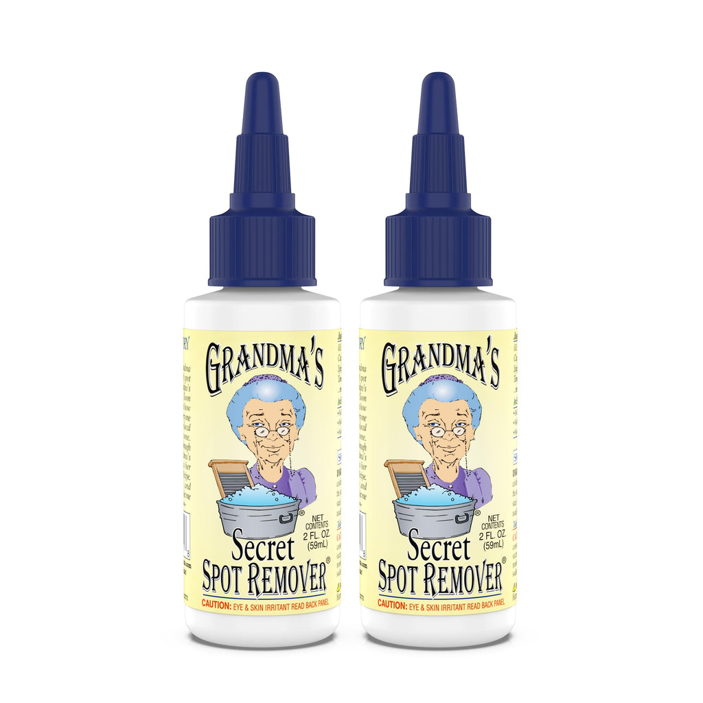 Buy now Grandma's Secret Spot Remover for Clothes - Chlorine, Bleach and Toxin-Free - Fabric Stain Remover Removes Oil, Paint, Blood and Pet Stains – 2 Ounce, Pack of 2 at indiglob india