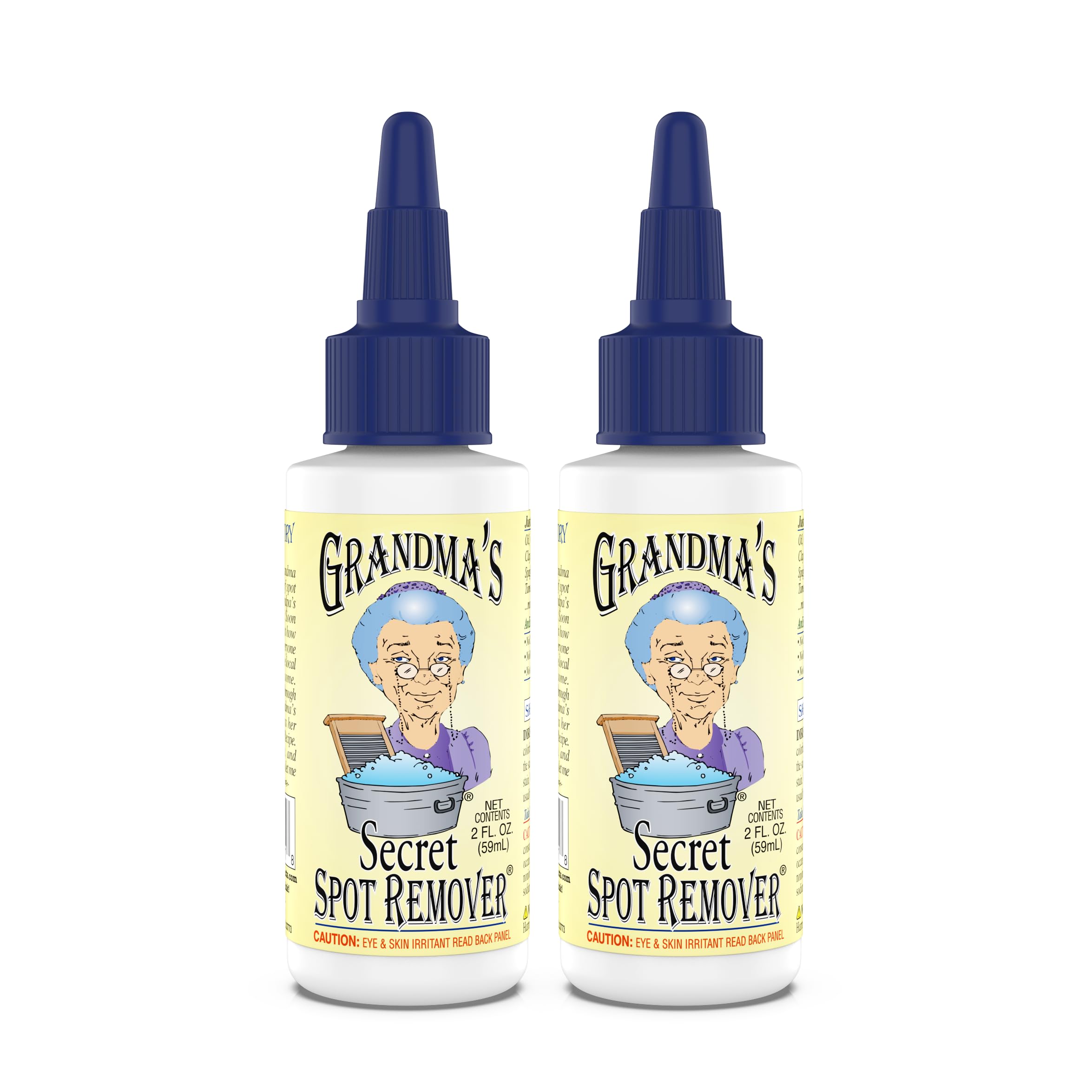 Buy now Grandma's Secret Spot Remover for Clothes - Chlorine, Bleach and Toxin-Free - Fabric Stain Remover Removes Oil, Paint, Blood and Pet Stains – 2 Ounce, Pack of 2 at indiglob india