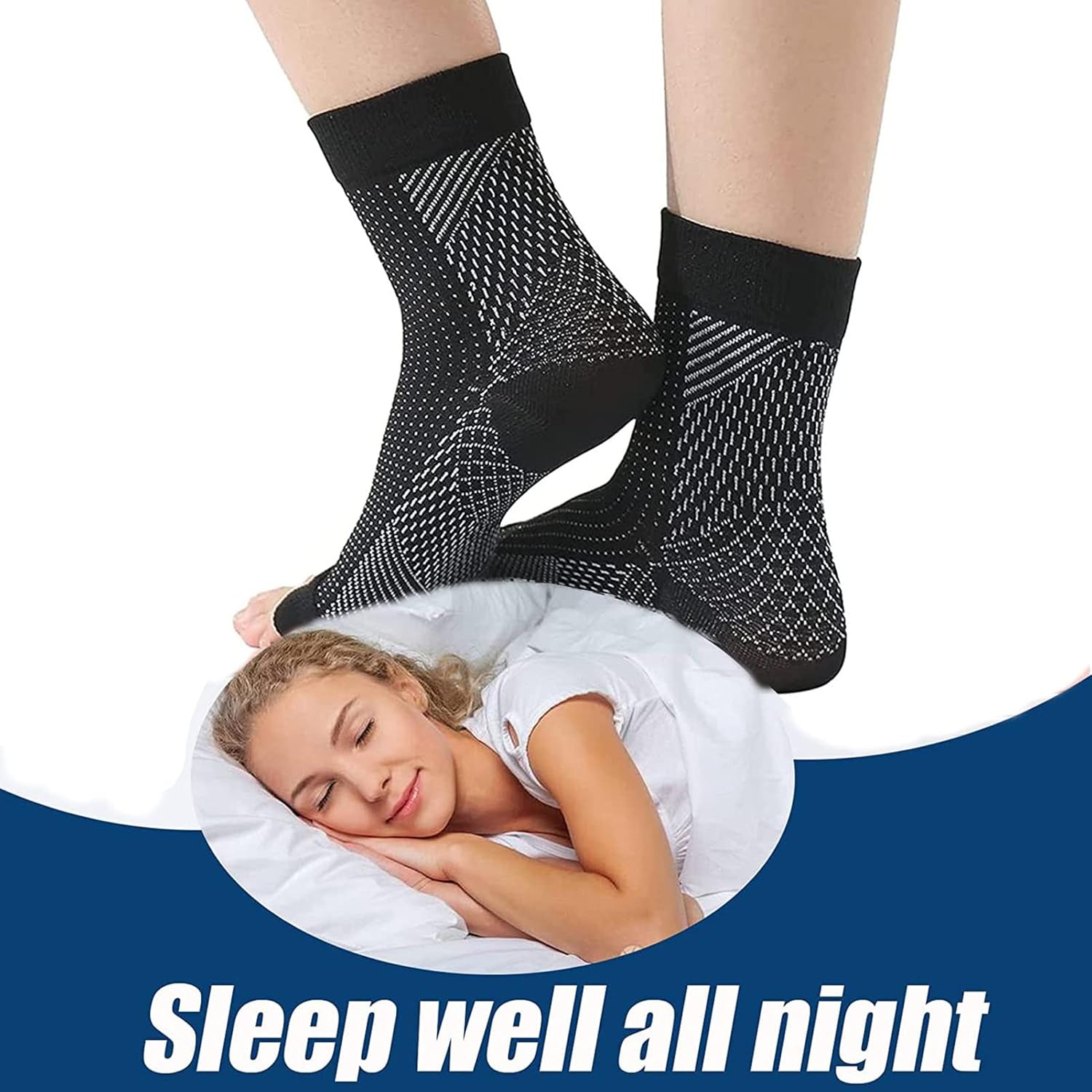 Buy now Neuropathy Socks for Women and Men,Soothe Relief Compression Socks, Ankle Brace for Plantar Fasciitis Sleeve Soothe at indiglob india