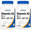 Nutricost Vitamin K2 (MK4) 240 Capsules (100mcg) - Gluten Free and Non-GMO