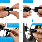 BriskMore Black CO2 Inflator Presta and Schrader Valve Compatible Bicycle Tire Pump for Mountain and Road Bikes with Insulated Sleeve - No CO2 Cartridges Included, Quick&Easy
