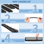Kolavia 6 PCS Hair Comb Set Black, Durable Wide and Fine Tooth Rat Tail Hair Barber Comb for Women & Man, Professional Combs for Wet Curly Natural Hair Detangling Parting Teasing Styling & Cutting