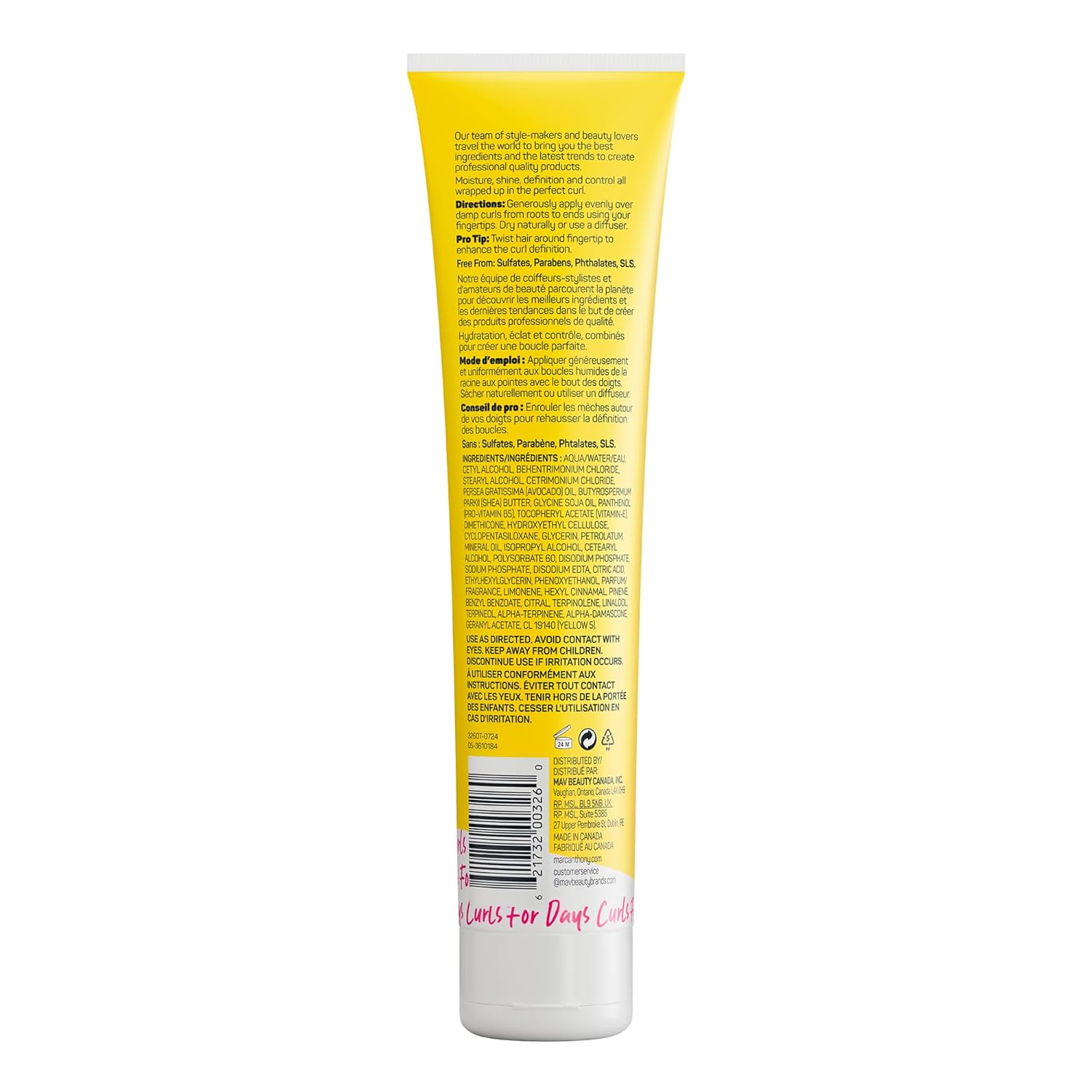Buy now Marc Anthony Curl Envy Cream - Defining Cream for Coarse, Frizzy Curls with Avocado Oil & Shea Butter - Sulfate-Free, Adds Bounce - 6 Oz at indiglob india