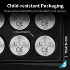 NICEBATT CR2016 3V Lithium Battery 6 Pack, Long Lasting Power for Key Fob, Watch, Calculator and More