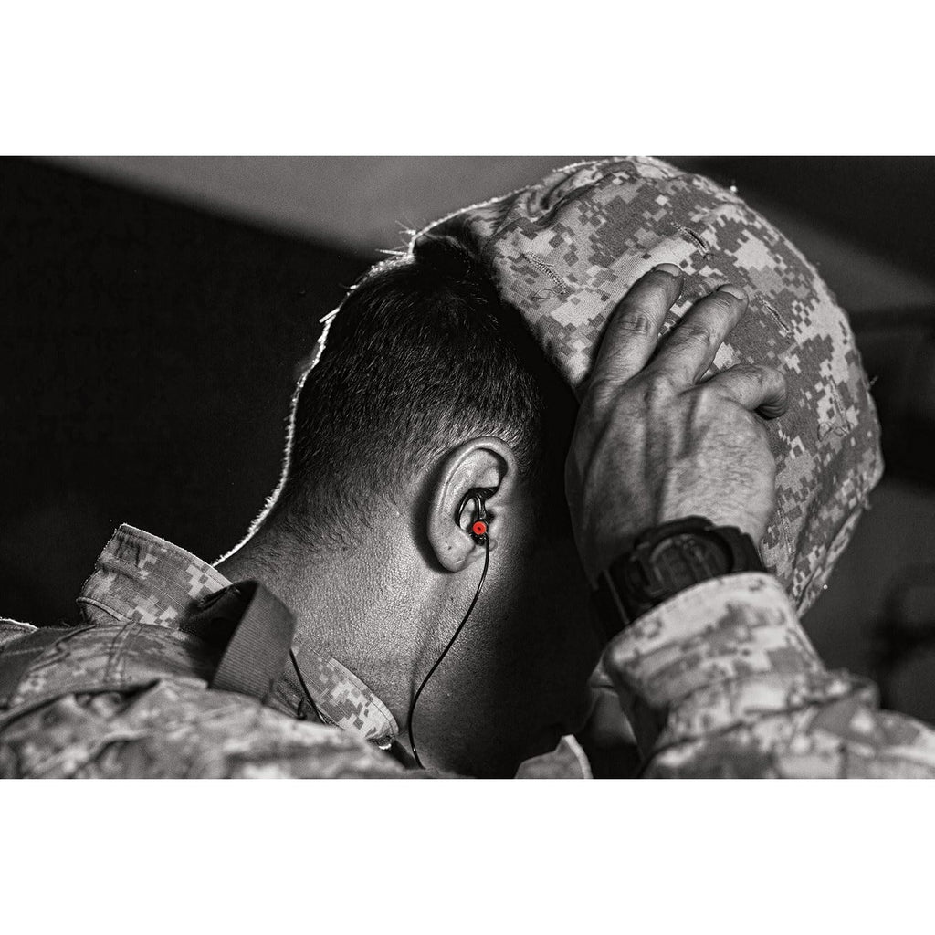 SureFire EP4 Sonic Defenders Plus Filtered Earplugs, Triple flanged Design, Reusable, Black, Medium