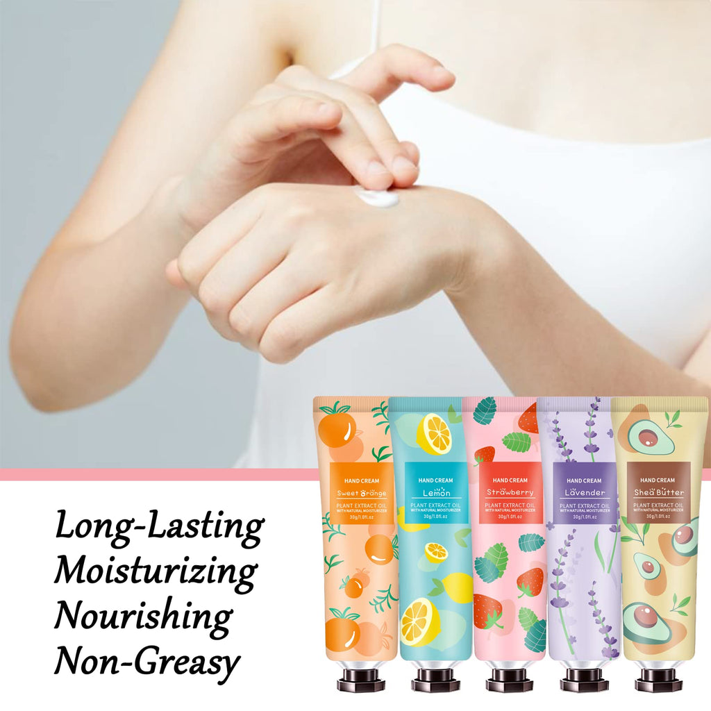 10 Pack Hand Cream for Dry Cracked Hands,Gifts for Women,Bridesmaid Gifts,Teacher Appreciation Gifts,Birthday Gifts for Women,Teen,Natural Plant Fragrance Mini Hand Lotion Moisturizing Hand Care Cream
