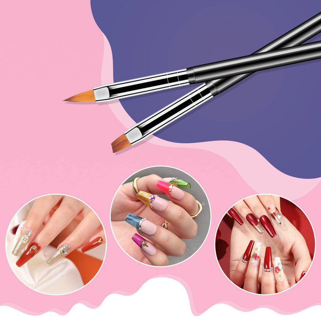 Nail Art Dotting Tools 6PCS Double-ended Brushes Kit Gel Polish | Liner Brushes Design Pen For Nail Drawing And Nail Paint Brushes Small Detail Brushes