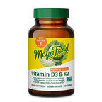 MegaFood Vitamin D3 & K2 5000 IU (125 mcg), 60 Mini Capsules | Supports Bone, Teeth, Muscle & Immune Health, Vitamin K2 & K Support the Function of D3, Non-GMO, Vegetarian, 60 Servings