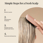 Kitsch Scalp Renewal Brush - Hairbrush Scalp Massager - Terracotta | Exfoliating Hair Brush, Gentle Head Massage Brush to Remove Buildup, Boost Circulation & Relaxing Head Scrubber for Hair Wash