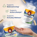 Alka Slim Plus Capsules - Official AlkaSlim Plus Advanced Formula with All Natural Ingredients, Premium Pills Maximum Strength for Wellness & Overall Health Support, 60 Capsules for 1 Month