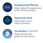 Buy now CeraVe Anti-Aging Face Cream SPF 30, Anti-Wrinkle Retinol Cream with Hyaluronic Acid and Ceramides, 1.76 oz at indiglob india