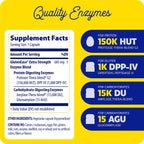 Enzymedica GlutenEase Extra Strength - Digestive Enzyme Supplement for Women & Men, Gluten & Casein Sensitivity Support, High Potency Enzymes for Digestion & Gut Health, Helps Gas & Bloating - 60 Caps