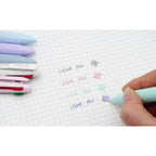 COLNK Multicolor Ballpoint Pen 0.5, 4-in-1 Colored Pens Fine Point,Ballpoint Gift Pens for Planner Journaling,Assorted Ink, 6-Count