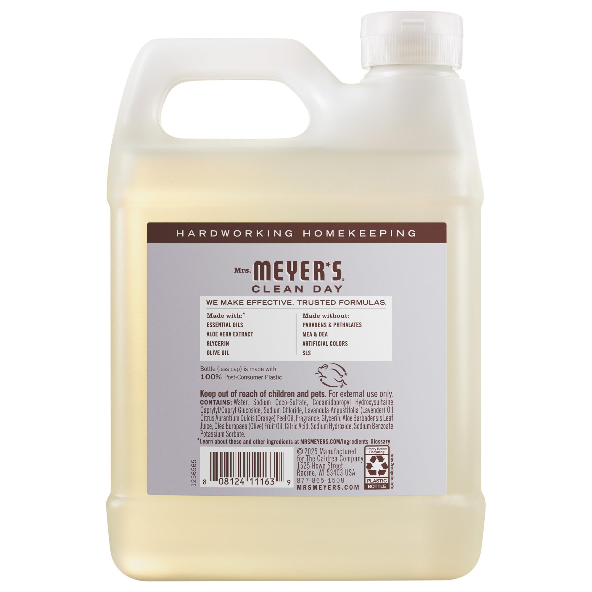Buy now MRS. MEYER'S CLEAN DAY Liquid Hand Soap Refill, Cruelty Free, Lavender Scent, 33 Fl Oz (Pack of 1) at indiglob india
