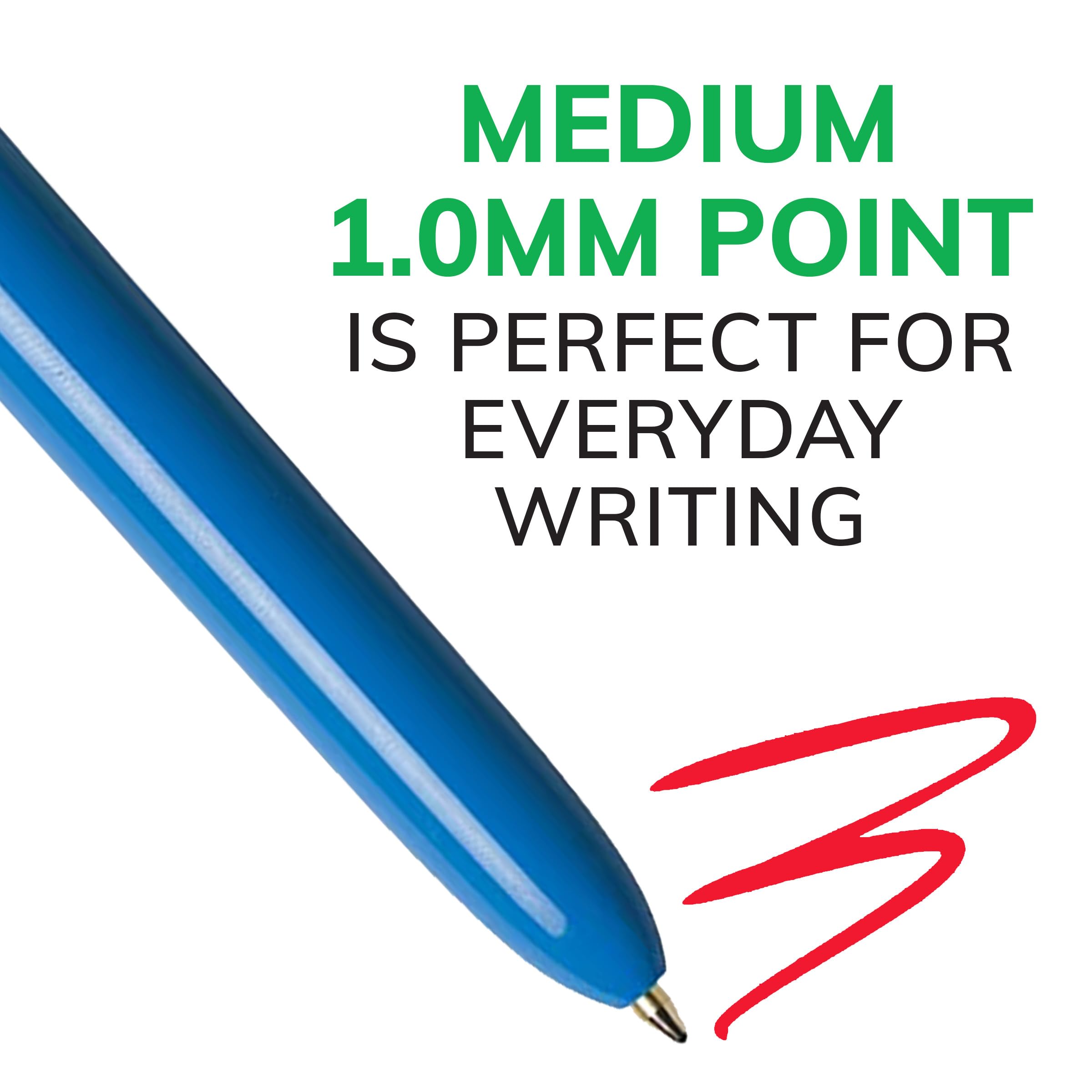 Buy now BIC 4-Color Original Retractable Ballpoint Pen with 1.0 mm Medium Point, 3-Count in Assorted Ink at indiglob india