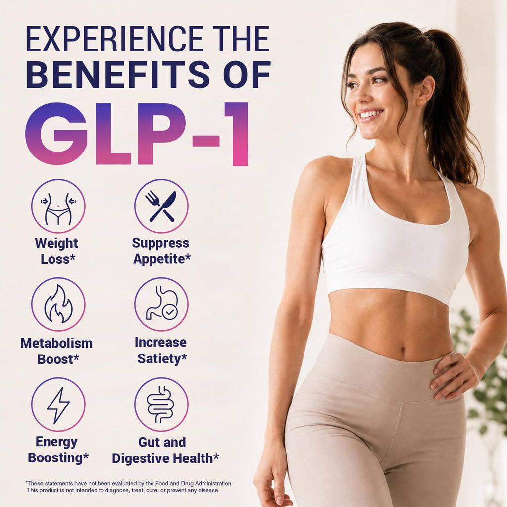 GLP-1 Supplement for Weight Loss, Appetite Control and Metabolism (60 Caps)