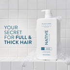 Native Full & Thick 2-in-1 Shampoo & Conditioner Sea Salt & Cedar 36 fl Oz.