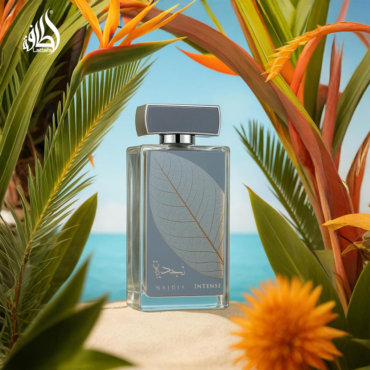 Lattafa Najdia Intense – Fresh, Marine, Woody – Eau de Parfum Spray Long-Lasting Fragrance for Men, 3.4 Ounce / 100 ml