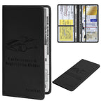 Buy now Leather Car Registration and Insurance Card Holder, Car Document Holder for Cards License with Magnetic Shut (Black, large) at indiglob india