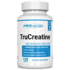PEScience TruCreatine Creatine Monohydrate Pills, Creapure, 120 Capsules