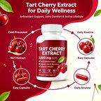Good Grove Tart Cherry Extract,60 Capsules | Cold-Processed 10:1 Extract