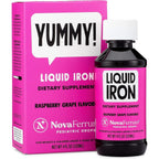 NovaFerrum Tasty Liquid Iron Supplement for Infants, Toddlers and Kids | Chocolate flavored pediatric drops,15mg per 1mL dose, gluten free and sugar-free, 120 servings for ages 4 and under
