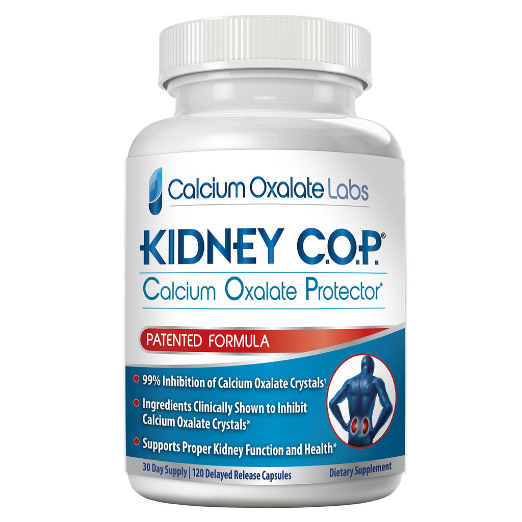 KIDNEY C.O.P. Calcium Oxalate Kidney Stone Support Supplement 3 Pack | Urologist Recommended, 99% Calcium Oxalate Inhibition, 5X Stronger Than Chanca Piedra, Patented Formula, 90-day supply