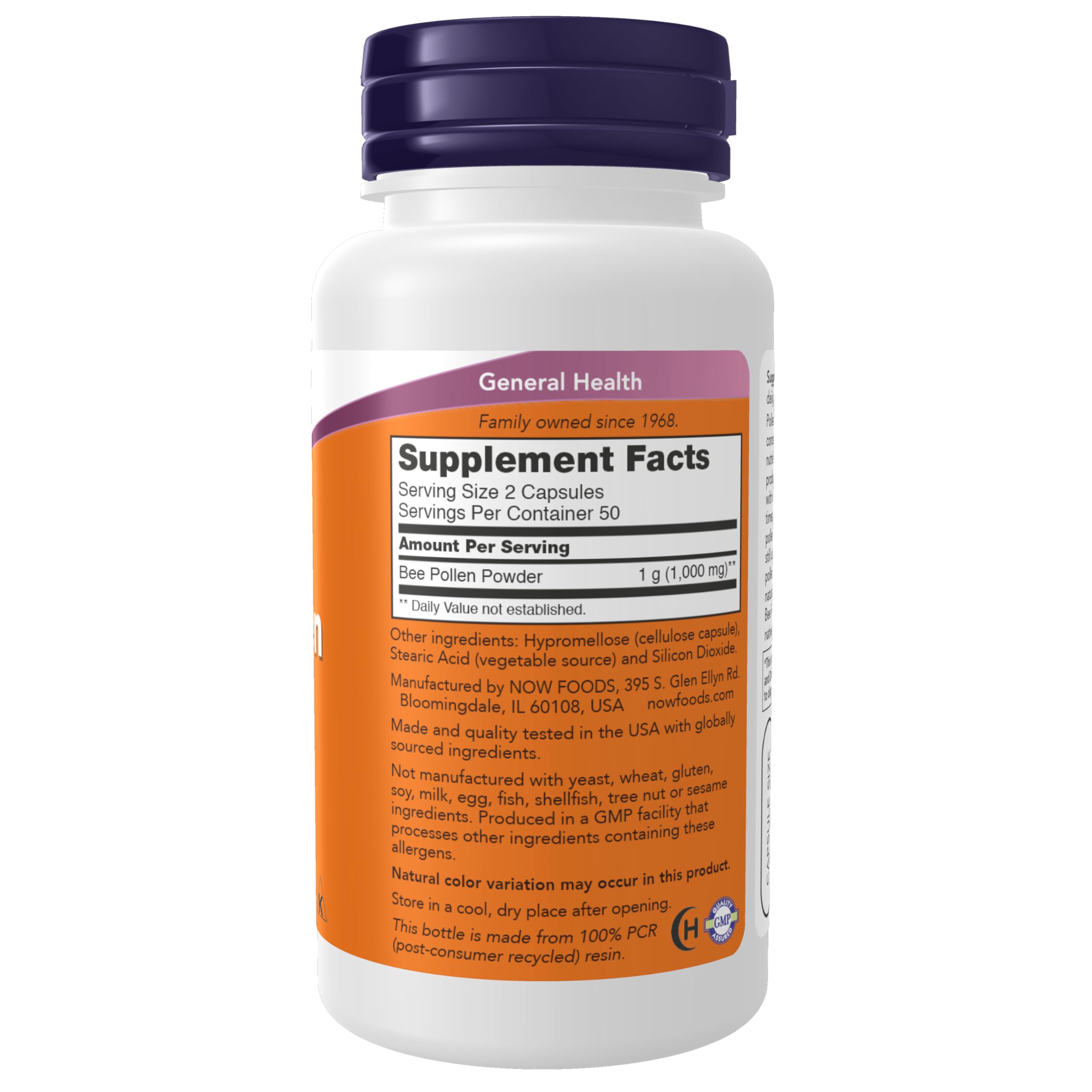 Buy now Now Foods Crd Bee Pollen, 100 Count at indiglob india