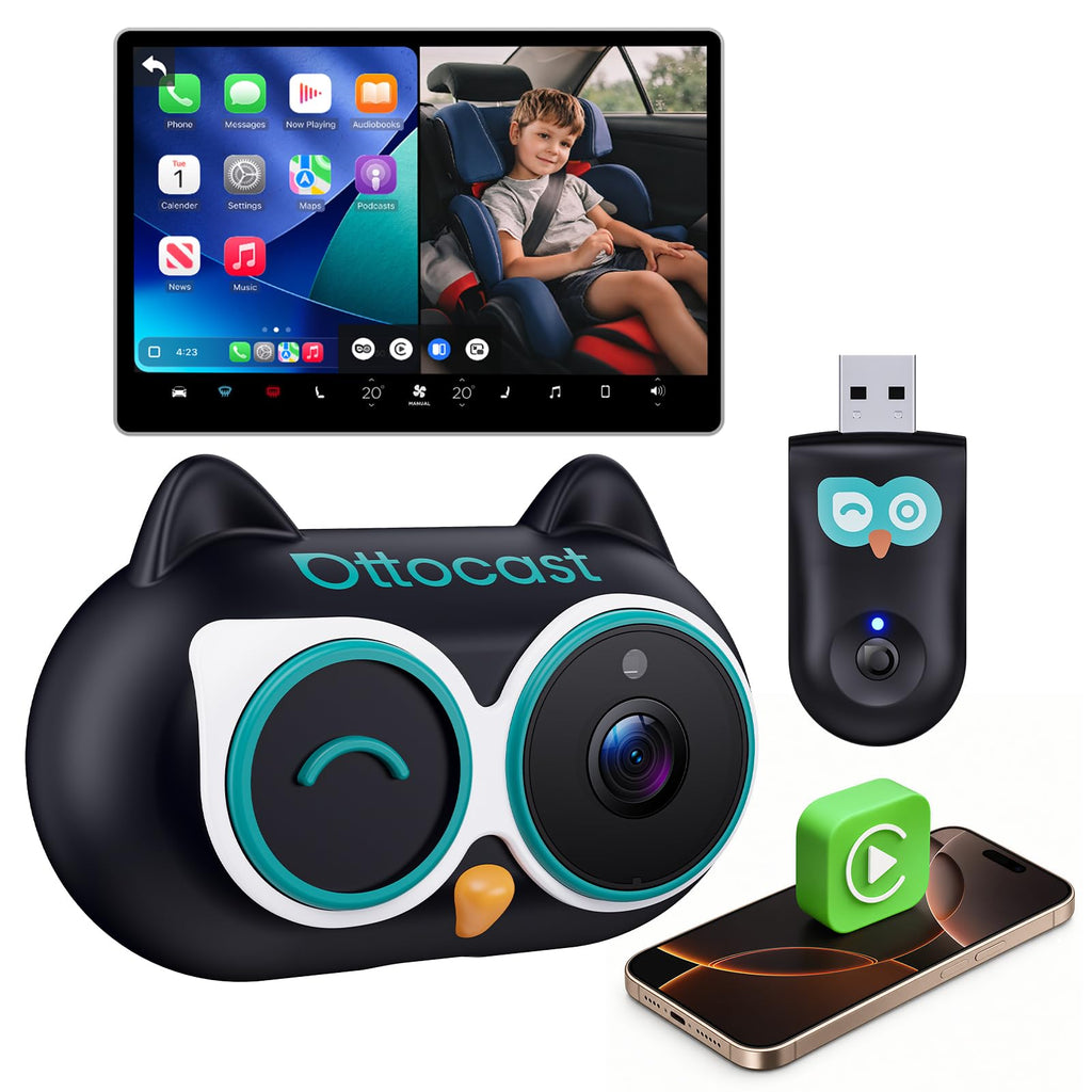 OTTOCAST Cabin Care Baby Car Camera & Wireless CarPlay Adapter
