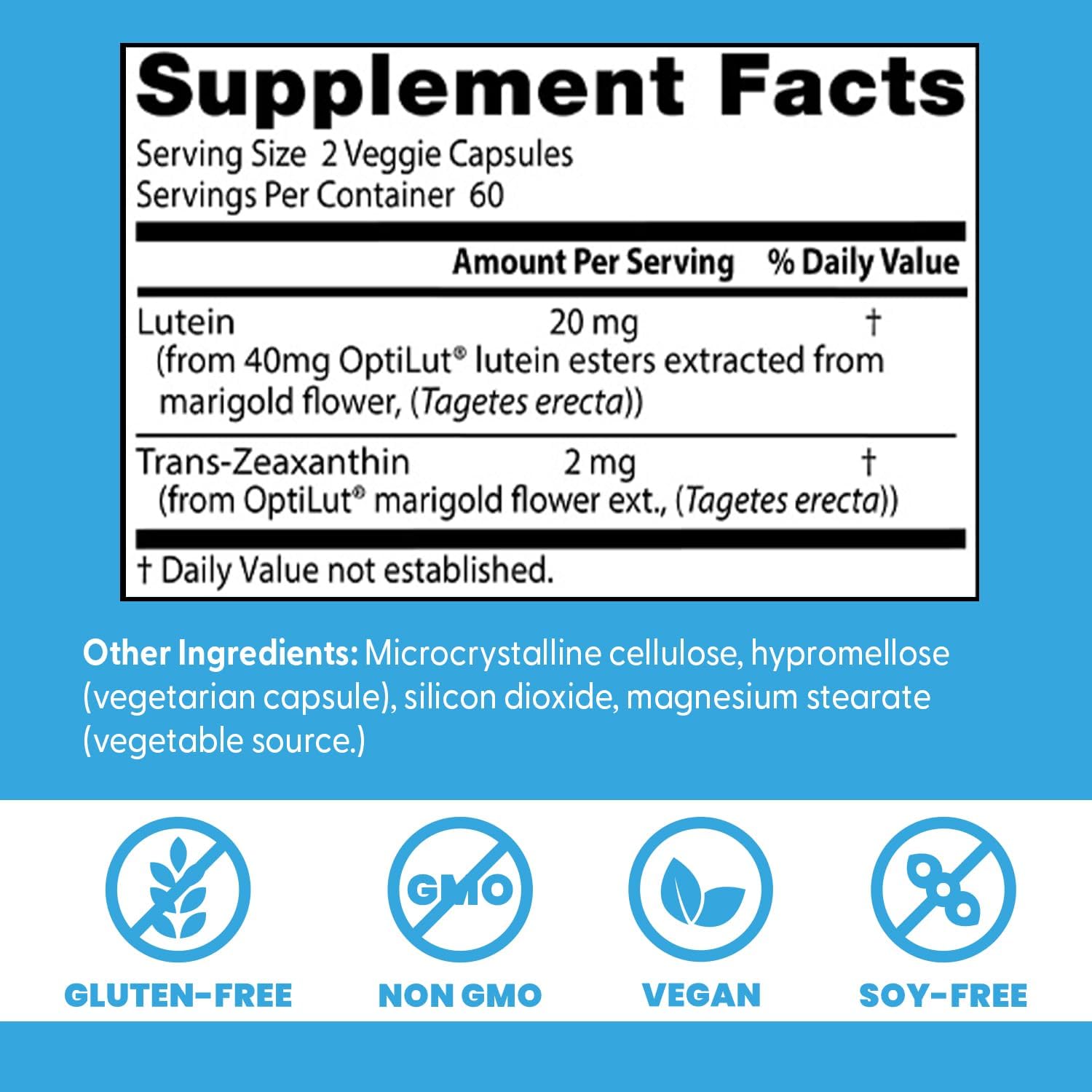 Buy now Doctors Best Lutein with OptiLut, Supports Eye Health, Non-GMO, Gluten Free, Soy Free, Vegan 120 Veggie Caps at indiglob india