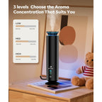 Waterless Scent Diffuser Kit,Scent Diffuser with 7 Lights and Breathing Lights Modes,Max Coverage 2000 sq.ft.Home,Offices,Hotels and Spas Aromatherapy Diffuser Included 5 Scent Oils Remote Control