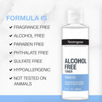 Neutrogena Alcohol-Free Gentle Daily Facial Toner, Fragrance-Free to Tone & Refresh Skin, Gently Removes Impurities & Reconditions Skin, Hypoallergenic, 8 fl. oz