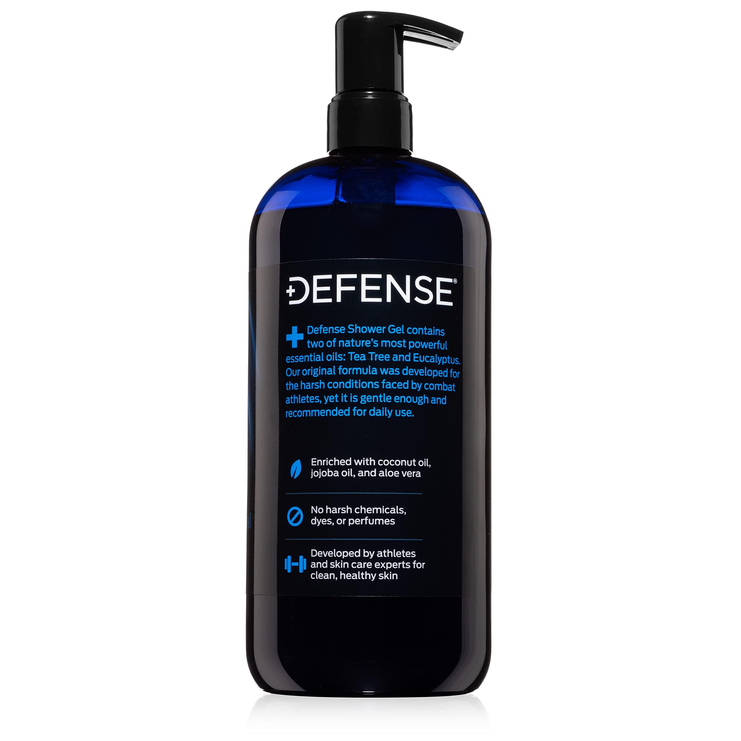 Defense Soap Tea Tree Body Wash All Natural Organic Shower Soap | Odor Control & Skin Fungal Protection for Athletes, Sports, Post Workout & Recovery - 32 oz