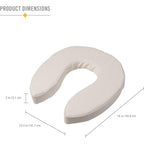 Buy now DMI Raised Toilet Seat Cushion and Cover to Add Extra Padding the while Relieving Pressure, Tear Resistant, FSA & HSA Eligible, 2 Inch Pad, White at indiglob india