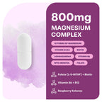 Micro Ingredients Magnesium Complex for Women, 240 Veggie Capsules | 20-in-1 with Glycinate, Citrate & More + D3, K2, Methylated B Complex, Biotin, Inositol & Ashwagandha. Filler Free, Non-GMO.