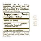 Solgar Ubiquinol 200 mg (Reduced CoQ-10), 30 Softgels - Promotes Heart & Brain Function - Supports Healthy Aging - Coenzyme Q10 - Ubiquinone Supplement - Gluten Free, Dairy Free - 30 Servings