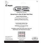 Pilot G2 Premium Retractable Gel-Ink Rolling Ball Pens, Extra Fine Point (0.5mm), Assorted, 10/Pk (14168)