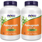 NOW Foods Supplements, Fenugreek (Trigonella foenum-graecum) 500 mg, Herbal Supplement, 100 Veg Capsules
