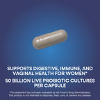 Nature's Way Women's Fortify Extra Strength(1) Pre+Probiotic, 50B CFU, 30ct | Once-Daily Capsule, Potent Multi-Strain Probiotic for Digestive, Vaginal and Immune Support*, No Refrigeration Required
