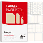 Daolyo Pimple Patches for Face, 4 Size 300 Counts Hydrocolloid Acne Patches | Pimple Patches for Covering Zits and Blemishes, Spot Stickers with Salicylic Acid, Tea Tree Oil & Calendula Oil
