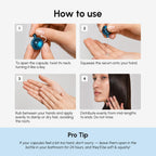 MAREE Hair Serum for Frizzy Dry Hair – Styling Capsules with Keratin, Argan Oil, Vitamins A E B5 – UV & Heat Protectant Frizz Control Serum for Women – Aceite Para el Cabello Treatment | for Frizzy