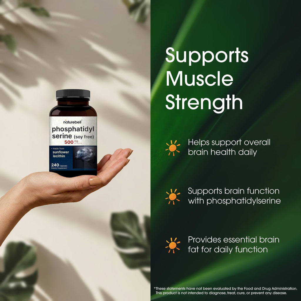 NatureBell Phosphatidylserine 500mg, 240 Capsules