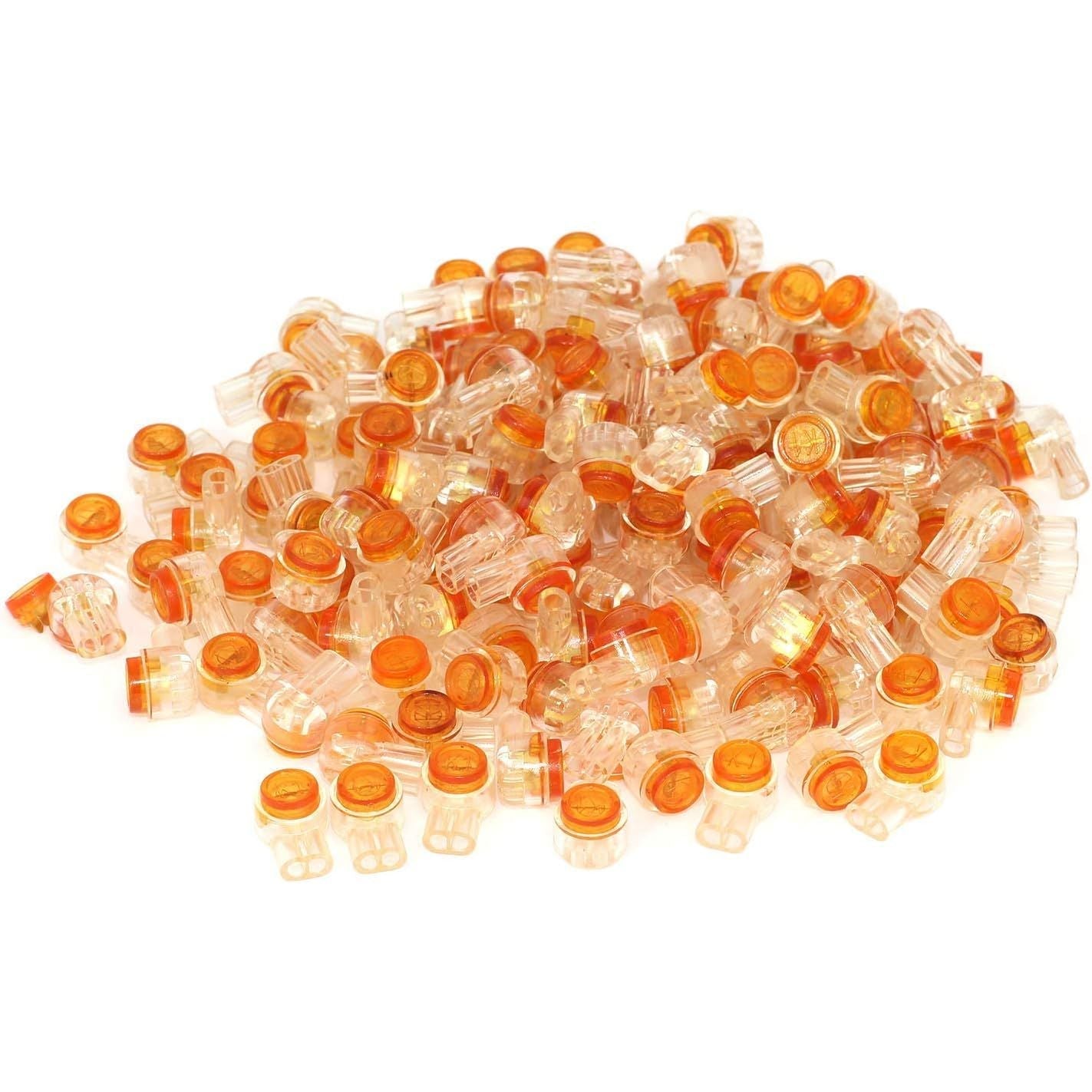 Buy now 200 Pack UY Wire Connector Uvital Waterproof Clear Button Telephone Wire Connectors UY Butt Splice Connector Network Cable Terminals K1 (K1) at indiglob india
