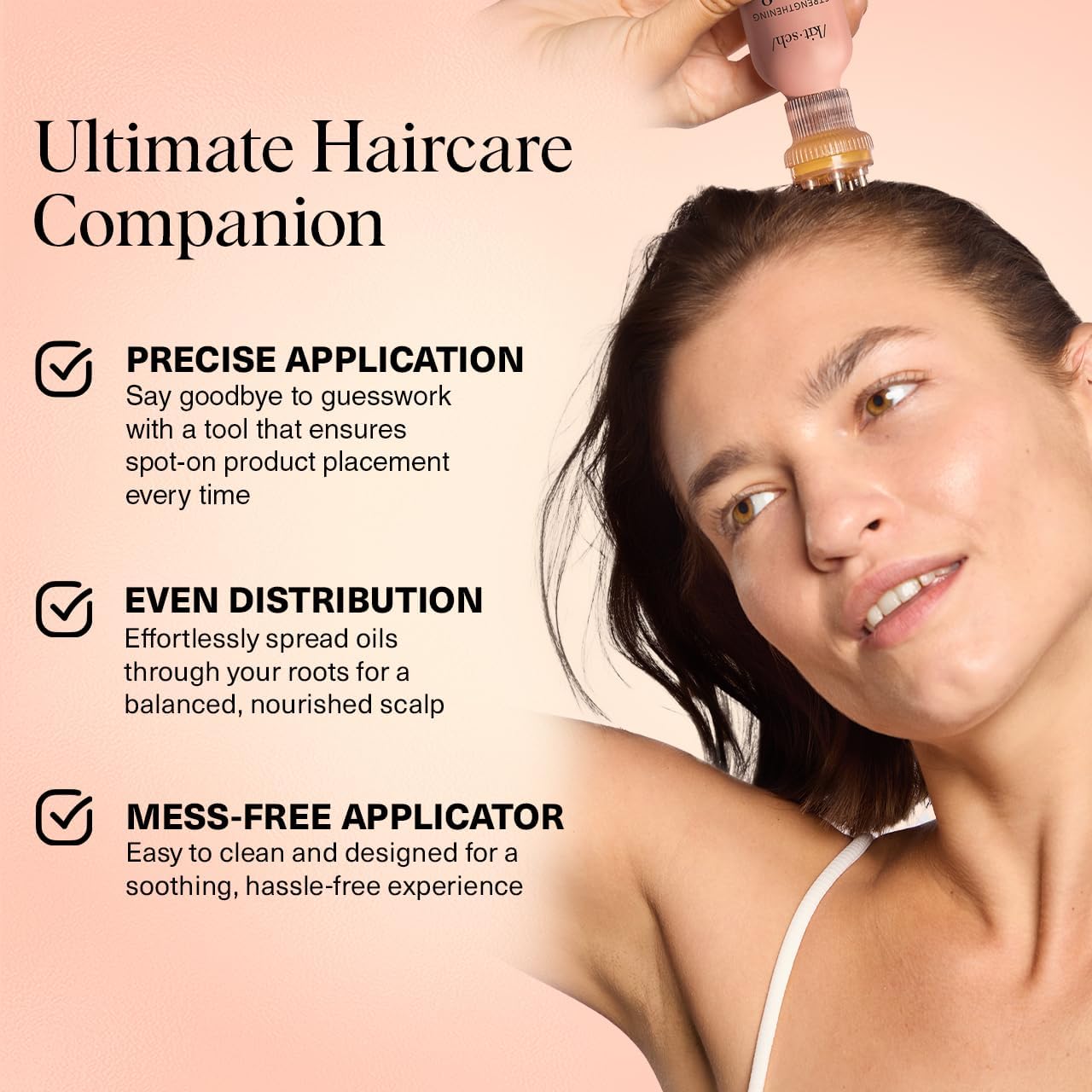 Buy now Kitsch Scalp & Hair Oil Applicator â€“ Stainless Steel Bristles Scalp Oil Applicator for Even Distribution, Mess-Free Oiling & Head Massager Scalp â€“ Precision Hair Care Tool for Roots & All Hair Types at indiglob india